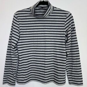 Saint James Turtleneck Striped Shirt for Women Stretch Fabric Fit